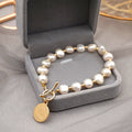 Natural Freshwater Pearl Bracelet - 14K Gold Plated - ZingoStore