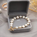 Natural Freshwater Pearl Bracelet - 14K Gold Plated - ZingoStore