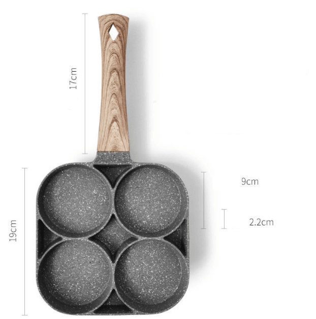 Four Hole Omelette Pan, Non-stick Pan - ZingoStore