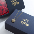 LuckyHearts Necklace™ - Fortune, Love and Elegance