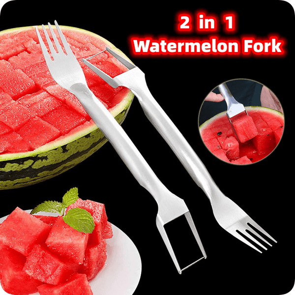 2 In 1 Watermelon Fork Slicer - ZingoStore